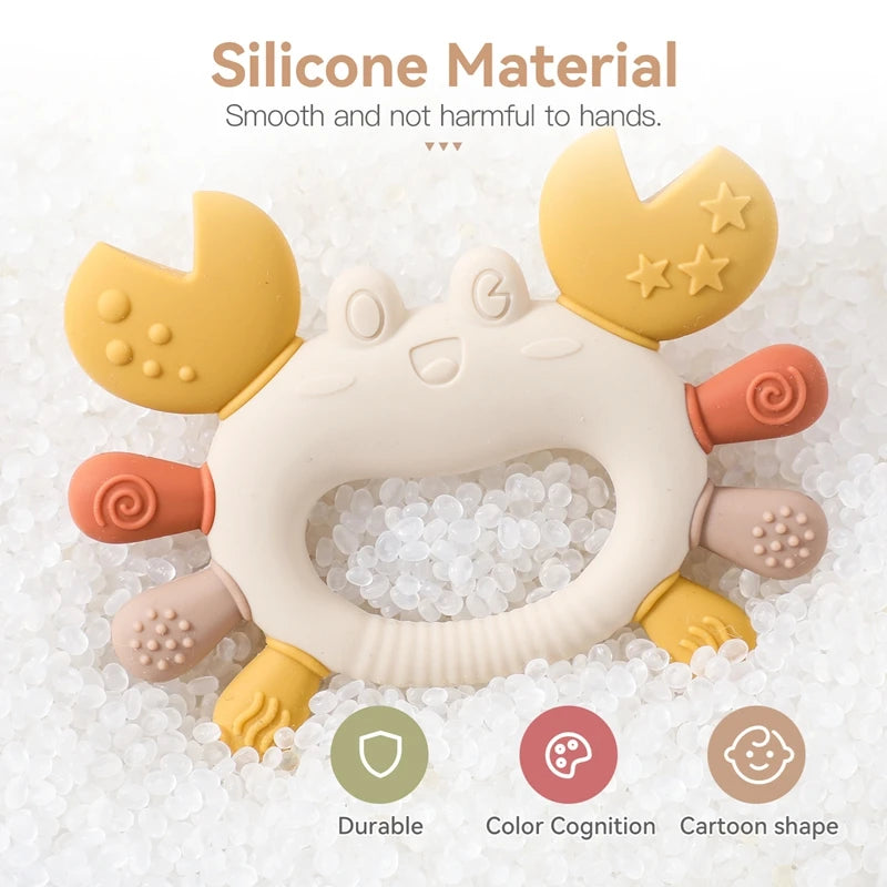 Silicone Crab Teether