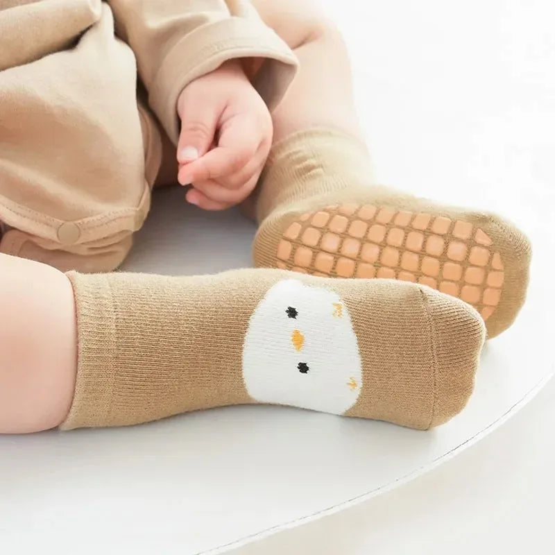 6 Pack Non-Slip Baby and Toddler Socks