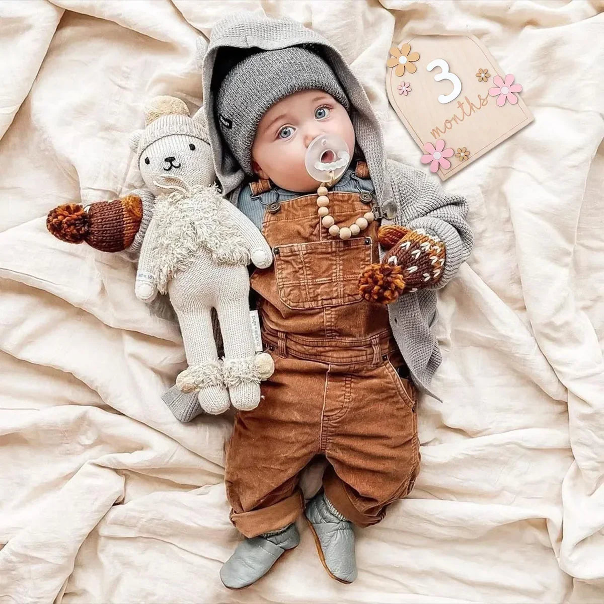 Wooden Baby Milestone Cards