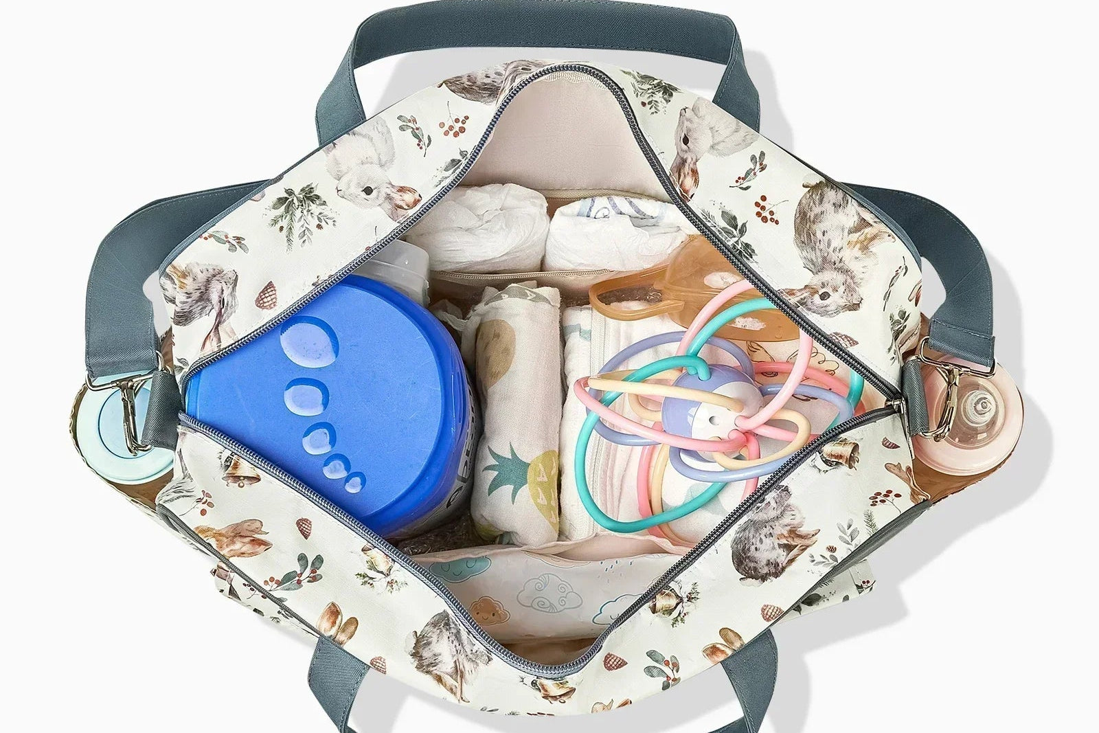 Large Capacity Floral Diaper Bag