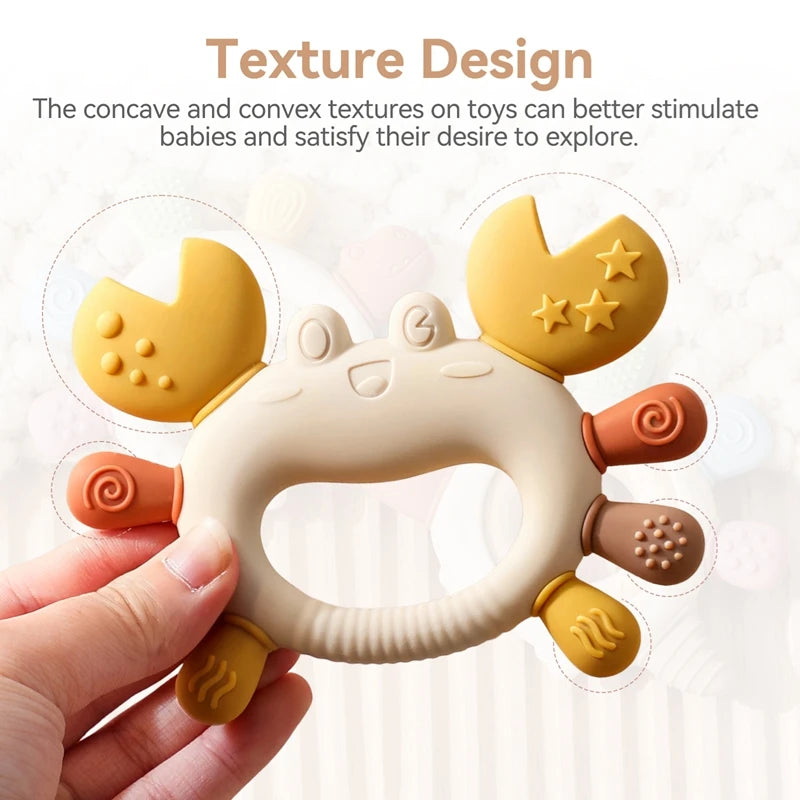 Silicone Crab Teether