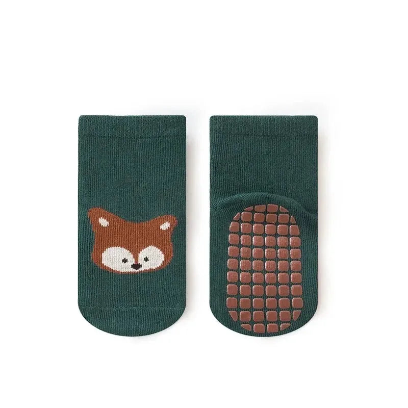 6 Pack Non-Slip Baby and Toddler Socks