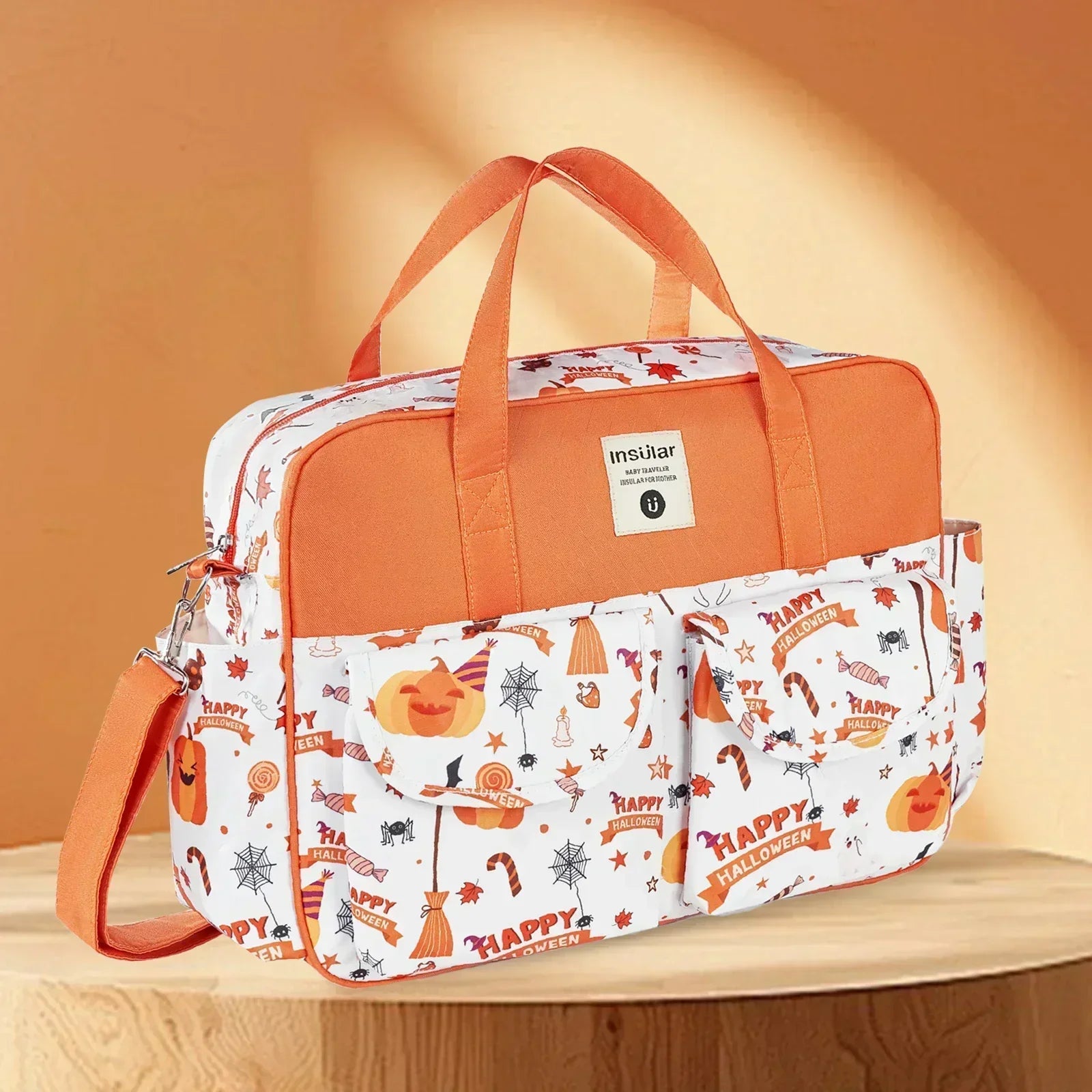 Large Capacity Floral Diaper Bag