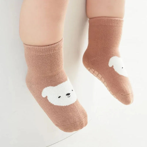 6 Pack Non-Slip Baby and Toddler Socks