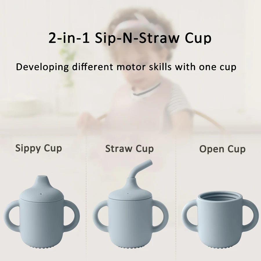 Silicone Training Straw Cup