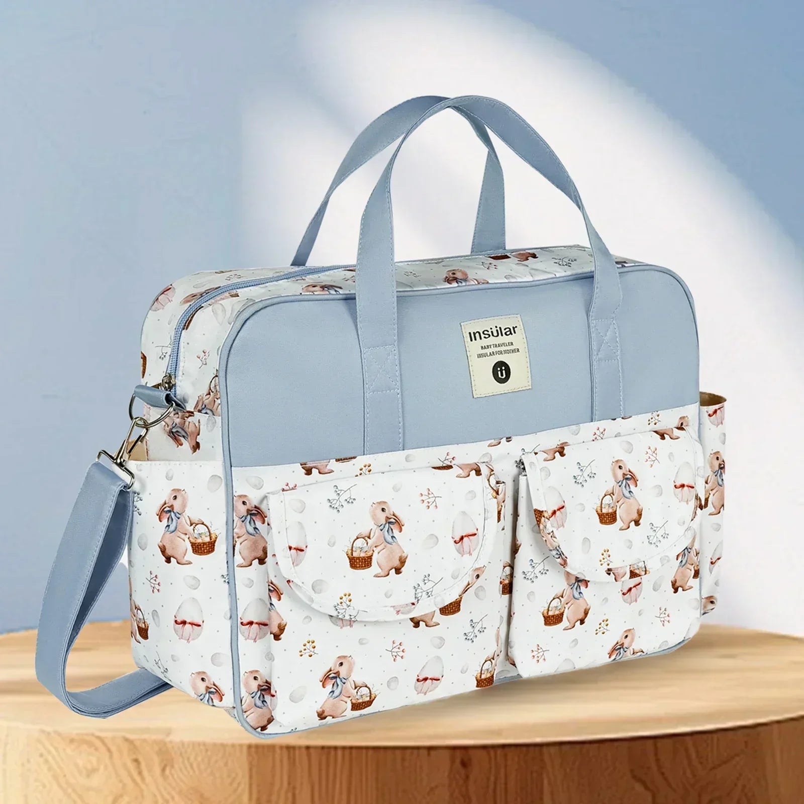 Large Capacity Floral Diaper Bag
