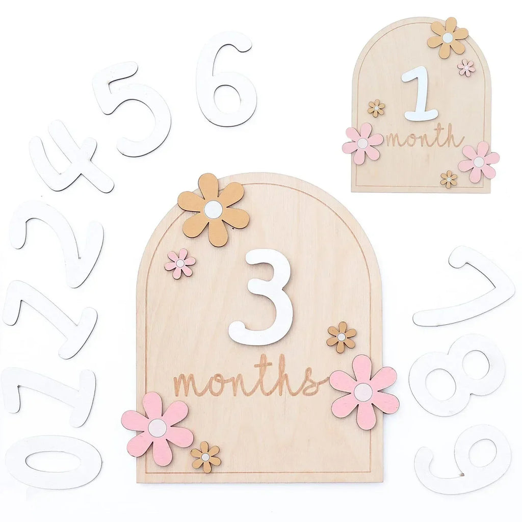 Wooden Baby Milestone Cards
