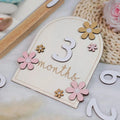Wooden Baby Milestone Cards
