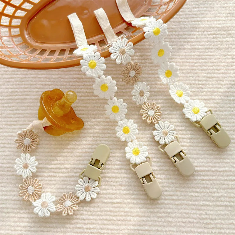 Daisy Pacifier Clip